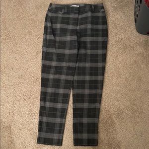 Cleo Black and Grey Plaid Pants